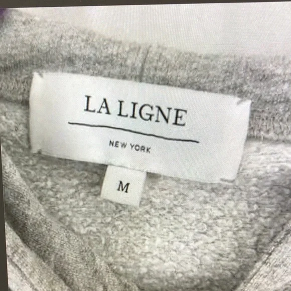 La Hearts Heather Gray Women's Hoodie Sweater - Picture 2 of 8